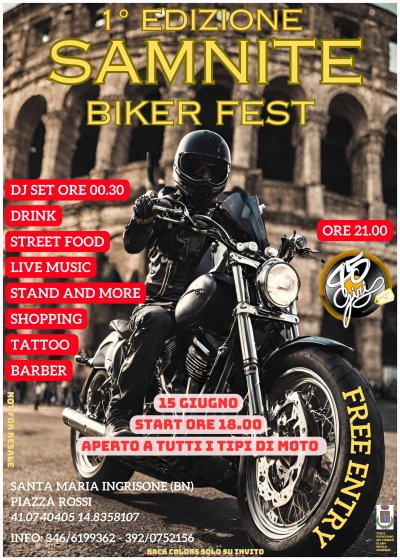 Locandina evento Samnite Biker Fest