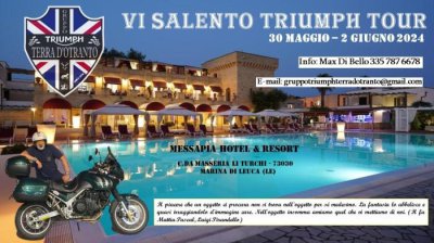 Locandina evento 6° SALENTO TRIUMPH TOUR