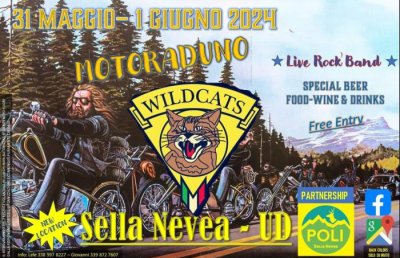 Locandina evento MOTORADUNO WILDCATS