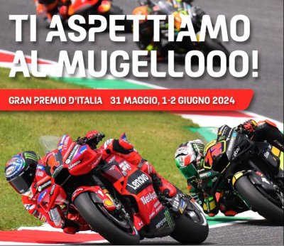 Locandina evento MOTO GP MUGELLO