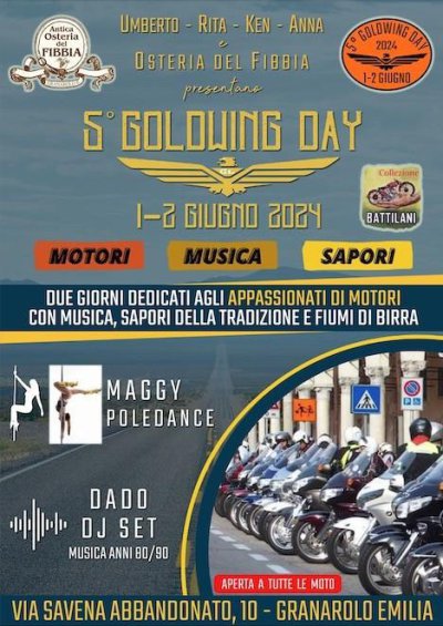 Locandina evento 5° GOLDWING DAY