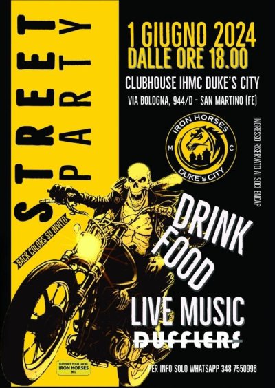 Locandina evento STREET PARTY