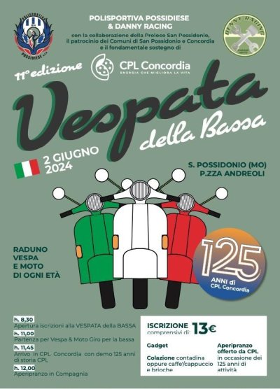 Locandina evento 11° VESPATA DELLA BASSA
