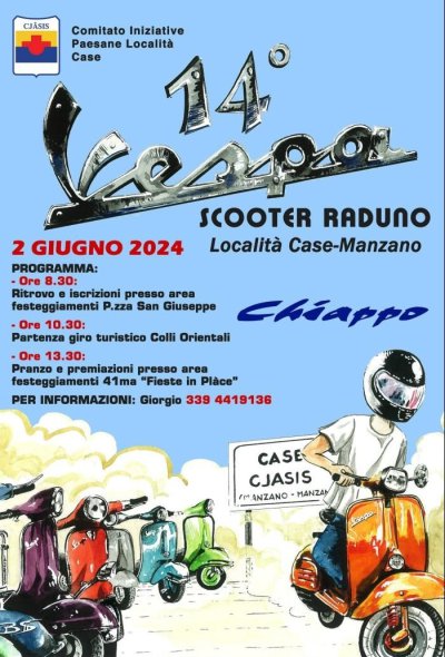 Locandina evento 14° VESPA SCOOTER RADUNO