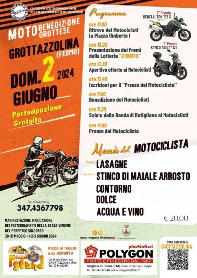 Locandina evento MOTO BENEDIZIONE GROTTESE