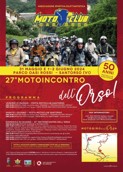 Locandina evento 27^ Motoincontro dell'orso