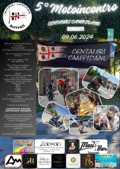 Locandina evento 5° MOTOINCONTRO SERRENTI