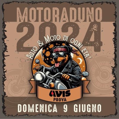 Locandina evento MOTORADUNO AVIS PROVA 2024
