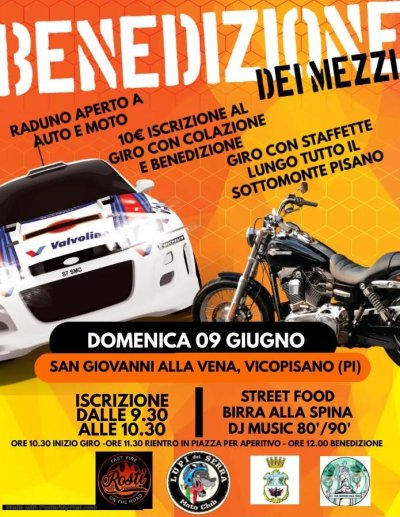 Locandina evento BENEDIZIONE DEI MEZZI