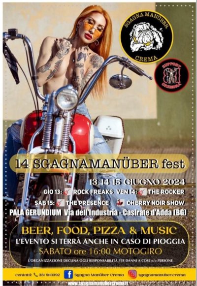 Locandina evento 14° SGAGNAMANUBER FEST