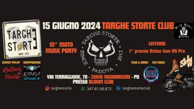 Locandina evento 10° Moto Music Party