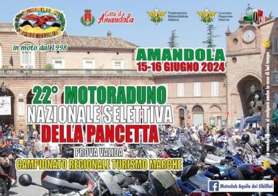 Locandina evento 22° MOTORADUNO NAZIONALE SELETTIVA DELLA PANCETTA