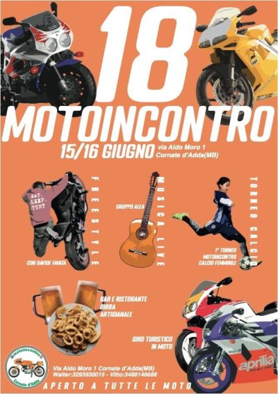 Locandina evento 18° MOTOINCONTRO