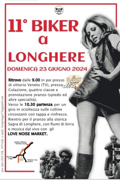 Locandina evento 11° BIKER a LONGHERE