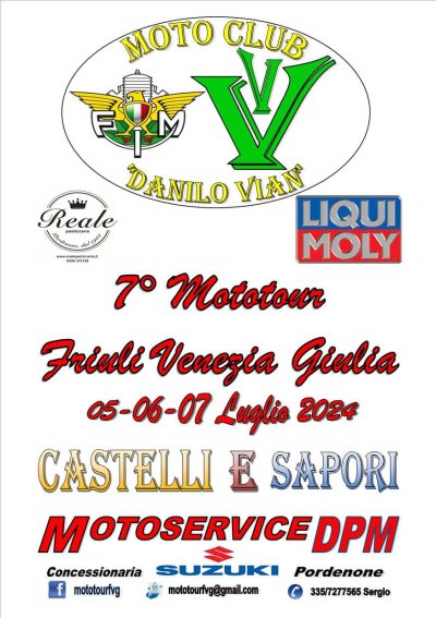 Locandina evento MOTO TOUR FVG