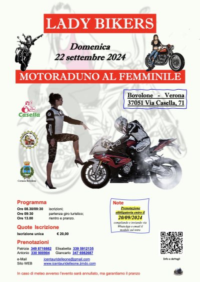 Locandina evento Lady Bikers 2024