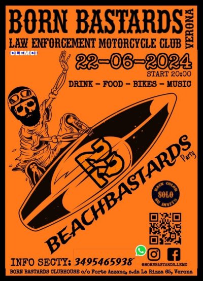 Locandina evento BEACHBASTARDS PARTY 2024