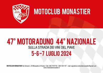 Locandina evento 47° MOTORADUNO MONASTIER