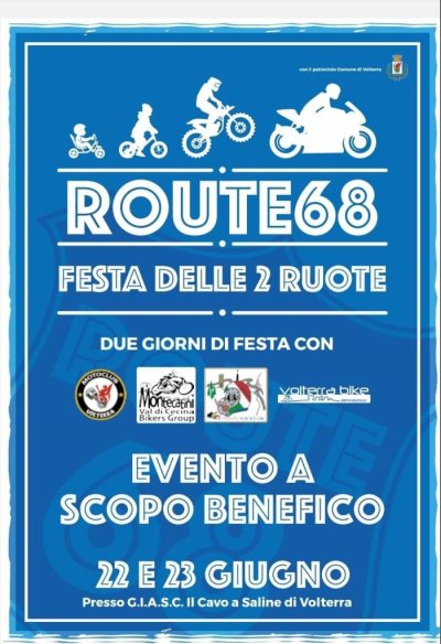 Locandina evento -ROUTE 68- FESTA DELLE 2 RUOTE