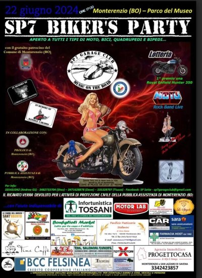 Locandina evento SP7 BIKER'S PARTY 2024