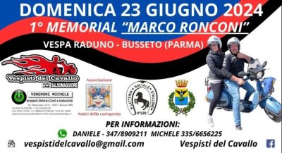 Locandina evento 1° MEMORIAL MARCO RONCONI