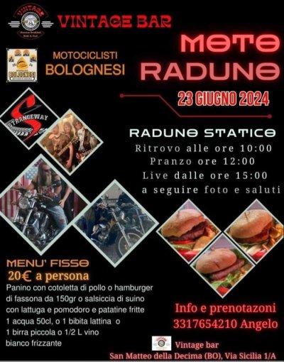 Locandina evento MOTO RADUNO STATICO
