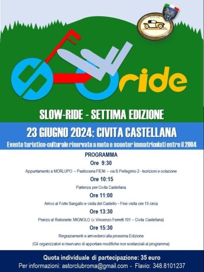 Locandina evento SLOWRIDE 2024