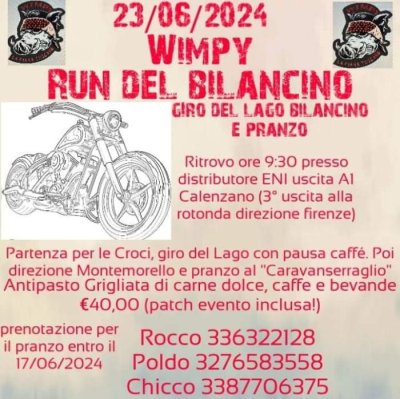 Locandina evento RUN AL BILANCINO