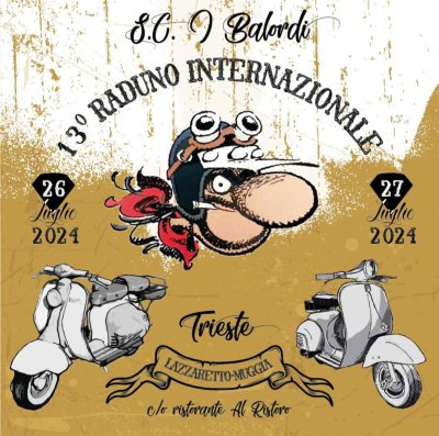 Locandina evento 13°raduno Vespa e Lambretta