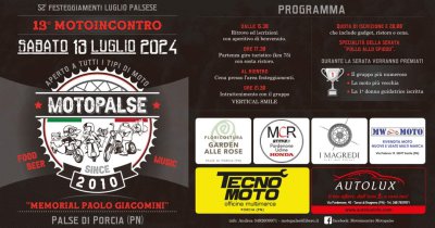 Locandina evento 13° Motopalse