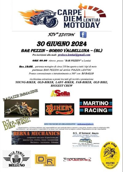 Locandina evento XIV CARPE DIEM MOTODAY