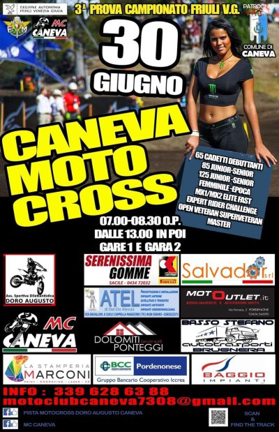 Locandina evento CANEVA MOTO CROSS