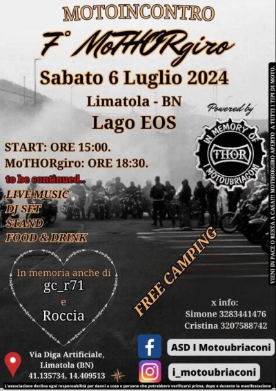Locandina evento 7° MOTHORGIRO