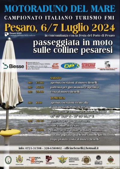 Locandina evento MOTORADUNO DEL MARE