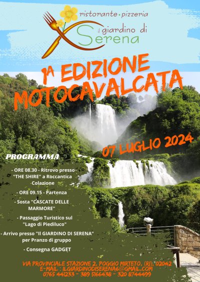 Locandina evento 1° EDIZIONE MOTOCAVALCATA 