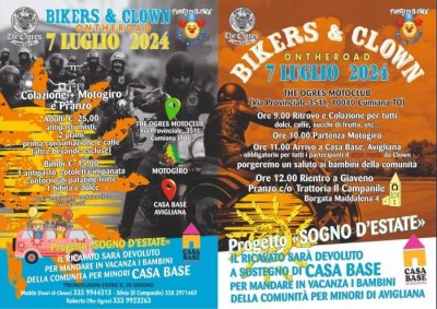 Locandina evento BIKERS & CLOWN ON THE ROAD