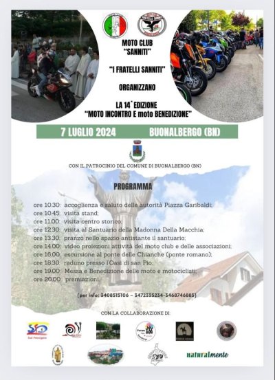 Locandina evento MOTO INCONTRO MOTO BENEDIZIONE