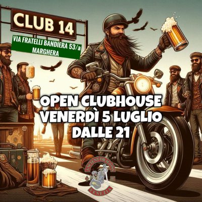 Locandina evento OPEN CLUB HOUSE