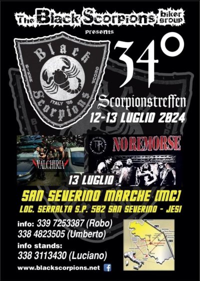 Locandina evento 34° SCORPIONSTREFFE