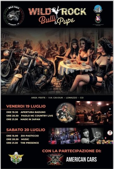 Locandina evento WILD ROCK - BULLI & PUPE