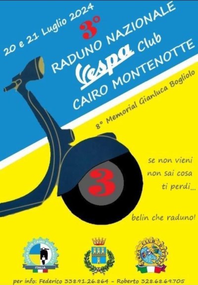 Locandina evento 3° RADUNO NAZIONALE VESPA