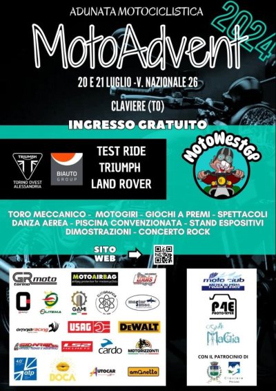 Locandina evento ADUNATA MOTOCICLISTICA MOTOADVENT