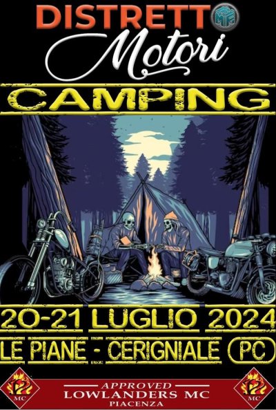 Locandina evento DISTRETTO CAMPING