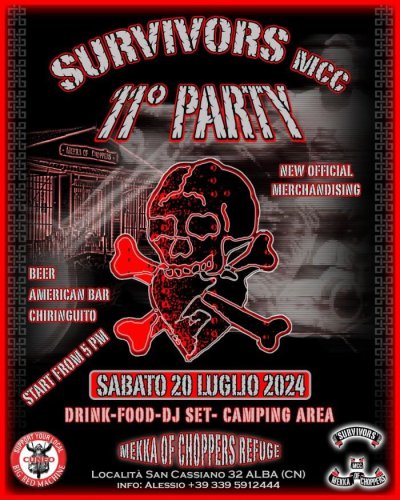 Locandina evento SURVIVORS PARTY