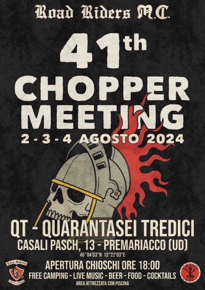 Locandina evento 41 CHOPPER MEETING