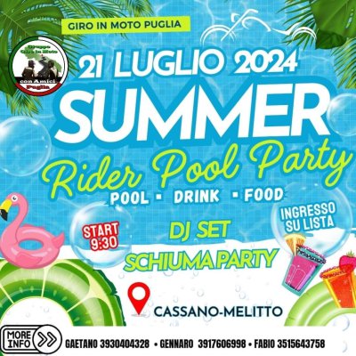 Locandina evento RIDER POOL PARTY