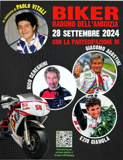 Locandina evento Biker Raduno dell'amicizia 