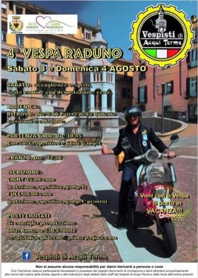 Locandina evento 4° VESPA RADUNO