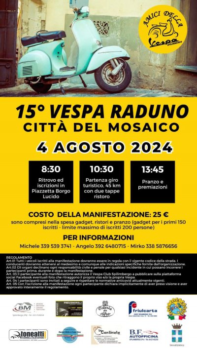Locandina evento 15 VESPARADUNO CITTA DEL MOSAICO