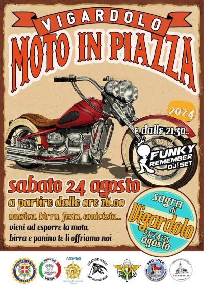 Locandina evento MOTO IN PIAZZA